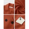 imageEXLURA Womens Business Casual Blazers Lightweight Long Sleeve Knit Lapel Loose Fit Work Office Suit Jackets with Pocket 2025Brown