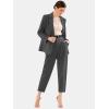imageEXLURA Womens Business Casual Blazers Lightweight Long Sleeve Knit Lapel Loose Fit Work Office Suit Jackets with Pocket 2025Dark Grey