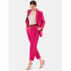 imageEXLURA Womens Business Casual Blazers Lightweight Long Sleeve Knit Lapel Loose Fit Work Office Suit Jackets with Pocket 2025Dusty Red