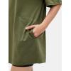 imageEXLURA Womens Summer Short Sleeve T Shirt Dress Casual Crewneck Resort Wear Tops Sundress Vacation Cruise Beach Outfits 2025Army Green