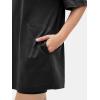 imageEXLURA Womens Summer Short Sleeve T Shirt Dress Casual Crewneck Resort Wear Tops Sundress Vacation Cruise Beach Outfits 2025Black