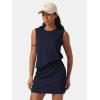 imageEXLURA Womens Summer 2 Piece Short Skirt Sets Sleeveless Top and Tennis Skorts Dressy Cotton Matching Sweatsuits Outfits 2025Dark Blue