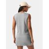 imageEXLURA Womens Summer 2 Piece Short Skirt Sets Sleeveless Top and Tennis Skorts Dressy Cotton Matching Sweatsuits Outfits 2025Grey
