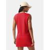 imageEXLURA Womens Summer 2 Piece Short Skirt Sets Sleeveless Top and Tennis Skorts Dressy Cotton Matching Sweatsuits Outfits 2025Red