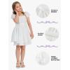 imageEXLURA Casual Short Cap Sleeve Girls Tie Back A Line Ruffle Hem Junior Teenage Kids Short Mini Dress Size 615 YearsWhite