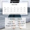 imageEXLURA Womens High Waist Polka Dot Pleated Maxi Skirt Midi Swing Skirt Beach Vacation Cruise Outfits with PocketsBlue Plaid
