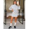 imageEXLURA Womens Sweatsuits 2 Piece Outfits Zip Up Sweatshirts Matching Skort Casual Sweat Set Tennis Jogger Tracksuit Fall 2025Light Grey