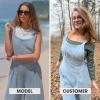 imageEXLURA Women Fall Overalls Denim Loose Fit Wide Leg Bib Jumpsuits Casual Adjustable Baggy Jeans Romper with Pockets 2025Light Blue
