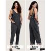 imageEXLURA Womens High Roller Denim Bib Jumpsuits Casual Loose Sleeveless Baggy Overalls Jeans Pants Jumpers with PocketsDenim Grey