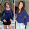 imageEXLURA Women Cropped Cardigan Sweaters Fall Flare Sleeve Button Cardigans Ruffled Hem Cute Sweater Casual Soft Stretchy TopsDark Blue