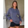 imageEXLURA Women 2 Piece Sets Cotton Sweatsuits Fall Hooded Sweatshirt Cargo Skort Skirt Stretchy Tracksuit Casual Tennis PocketsDark Blue