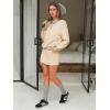 imageEXLURA Women Fall Two Piece Sets Cotton Striped Set Sweatshirt Matching Skort Skirt Sweatsuits Workout Tracksuit Outfits 2025Orange Green