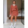 imageEXLURA Womens 2 Piece Skirt Sweater Sets V Neck Button Up Cardigan Mini Skirts Fall Winter Knit Trendy Outfits Pockets 2025Caramel