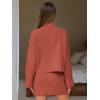 imageEXLURA Womens 2 Piece Skirt Sweater Sets V Neck Button Up Cardigan Mini Skirts Fall Winter Knit Trendy Outfits Pockets 2025Caramel