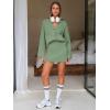 imageEXLURA Womens 2 Piece Skirt Sweater Sets V Neck Button Up Cardigan Mini Skirts Fall Winter Knit Trendy Outfits Pockets 2025Dark Green
