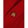 imageEXLURA Womens 2 Piece Skirt Sweater Sets V Neck Button Up Cardigan Mini Skirts Fall Winter Knit Trendy Outfits Pockets 2025Red
