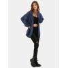 imageEXLURA Womens 2025 Oversized Cardigan Sweaters Fall Winter Lightweight Soft Knit Cardigan Open Front Button Outwear CoatsNavy Blue