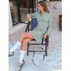 imageEXLURA Womens Fall Fashion Long Sleeve V Neck Mini Dress Casual Sweatshirt Style ALine Tennis Dresses Trendy Outfits 2025Light Green