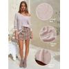 imageEXLURA Womens Fall Oversized Sweaters Cotton Long Sleeve V Neck Off Shoulder Sweater Pullover Jumper Tops Trendy Winter 2025Light Khaki