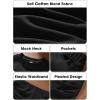 imageEXLURA Womens Fall Two Piece Skirt Sets Long Sleeve Mock Neck Sweatshirt Skort Matching Set Casual Lounge Tennis Outfits 2025Black