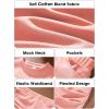 imageEXLURA Womens Fall Two Piece Skirt Sets Long Sleeve Mock Neck Sweatshirt Skort Matching Set Casual Lounge Tennis Outfits 2025Pink