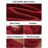 imageEXLURA Womens Fall Two Piece Skirt Sets Long Sleeve Mock Neck Sweatshirt Skort Matching Set Casual Lounge Tennis Outfits 2025Wine Red