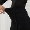 imageByinns Womens 2025 High Waist Pencil Skirt Button Slit Work Skirts Plaid Business Bodycon Midi Skirt Knee LengthBlack