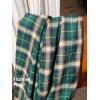 imageEXLURA Womens Flannel Plaid Long Skirts High Waist A Line Flared Pleated Maxi Skirt Dress Casual Vintage Office with PocketsGreen Plaid