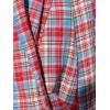 imageEXLURA Womens Flannel Plaid Long Skirts High Waist A Line Flared Pleated Maxi Skirt Dress Casual Vintage Office with PocketsRed Green Plaid