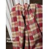 imageEXLURA Womens Flannel Plaid Long Skirts High Waist A Line Flared Pleated Maxi Skirt Dress Casual Vintage Office with PocketsWine Red Plaid