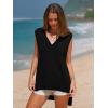 imageEXLURA Womens Oversized Sweater Vest Knit V Neck Tunic Casual Sleeveless Long Pullover Tank Tops Fall Winter Trendy 2025Black