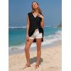 imageEXLURA Womens Oversized Sweater Vest Knit V Neck Tunic Casual Sleeveless Long Pullover Tank Tops Fall Winter Trendy 2025Black
