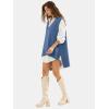 imageEXLURA Womens Oversized Sweater Vest Knit V Neck Tunic Casual Sleeveless Long Pullover Tank Tops Fall Winter Trendy 2025Blue