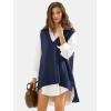imageEXLURA Womens Oversized Sweater Vest Knit V Neck Tunic Casual Sleeveless Long Pullover Tank Tops Fall Winter Trendy 2025Dark Blue