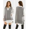 imageEXLURA Womens Oversized Sweater Vest Knit V Neck Tunic Casual Sleeveless Long Pullover Tank Tops Fall Winter Trendy 2025Grey