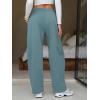 imageEXLURA Womens Barrel Sweatpants Fleece Lined Baggy Drawstring Pants Fall Winter Outfits Athletic Joggers with Pockets 2025Grey Blue