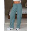 imageEXLURA Womens Barrel Sweatpants Fleece Lined Baggy Drawstring Pants Fall Winter Outfits Athletic Joggers with Pockets 2025Grey Blue