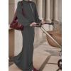 imageEXLURA Women 2 Piece Skirt Sets Fall Long Sleeve Hoodies Matching Long Dress Sweatsuits Lounge Set Travel Outfits Winter 2025Dark Grey