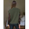 imageEXLURA Womens Fall Fashion Sweaters Vest Tops Sleeveless Button Down V Neck Chunky Cable Knit Cardigan Trendy Outfits 2025Army Green