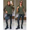 imageEXLURA Womens Fall Fashion Sweaters Vest Tops Sleeveless Button Down V Neck Chunky Cable Knit Cardigan Trendy Outfits 2025Army Green