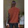 imageEXLURA Womens Fall Fashion Sweaters Vest Tops Sleeveless Button Down V Neck Chunky Cable Knit Cardigan Trendy Outfits 2025Caramel