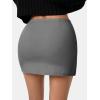 imageEXLURA Womens Fall Plaid Bodycon Mini Skirts High Elastic Wasit Short Skirt Trendy Winter Sexy Y2K Fashion OutfitDark Grey
