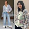 imageEXLURA Womens Chunky Knit Open Front Cardigan Sweaters Long Sleeve Tweed Sweater Jacket Fall Winter Outerwear Coats 2025Rainbow