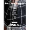 imageEXLURA Womens Faux Wool Plaid Mini Skirt Elastic High Waisted Tweed Skirts Button Bodycon Skirt Fall Winter Outfit PocketBlack Orange Plaid