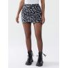 imageEXLURA Womens Leopard Print Mini Skirt High Waist Sexy Cheetah Skirts Trendy Pencil Bodycon Short Skirts Concert Outfit 2025Grey Leopard