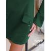imageEXLURA Womens 2025 Fall Trendy Mock Neck Long Sleeve Bodycon Mini Dress Elegant Short Cocktail Party Formal DressesDeep Green
