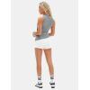 imageEXLURA Womens Summer Sleeveless High Neck Tank Tops Sexy Twist Knot Asymmetrical Hem Shirts Going Out Top 2025Grey