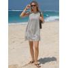 image:imageEXLURA Women Summer 100 Cotton Faux Linen Dresses Sleeveless Striped ALine Mini Sundress Beach Vacation Dress with PocketsBlack Stripe