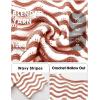 image:imageEXLURA Womens Crochet Tops Short Sleeve Knit Beach Sweater Hollow Out Swimsuit Cover Ups Striped Boho Cruise Vacation ShirtsCaramel White