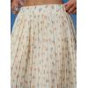 image:imageEXLURA Womens High Waist Polka Dot Pleated Maxi Long Skirt Floral Midi Swing Skirt Boho Beach Vacation Outfits with PocketsFlower White